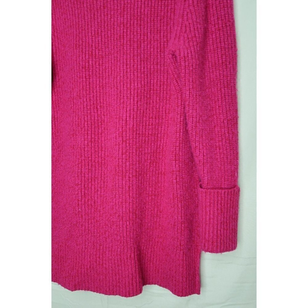 Athleta Shasta Tunic Sweater Chunky Oversized Pink High Low Wool Blend Size XS - Picture 11 of 13